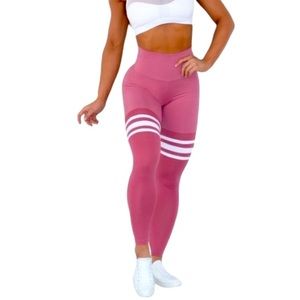 Bombshell Sportswear Thigh-Highs Solid Leggings
Pink/White & LF Tropical Romper